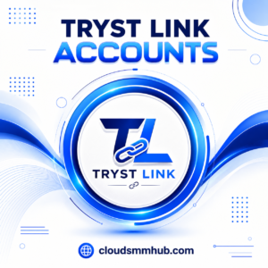Sleek digital dashboard showcasing fully Buy verified Tryst.link account profile with green security badge